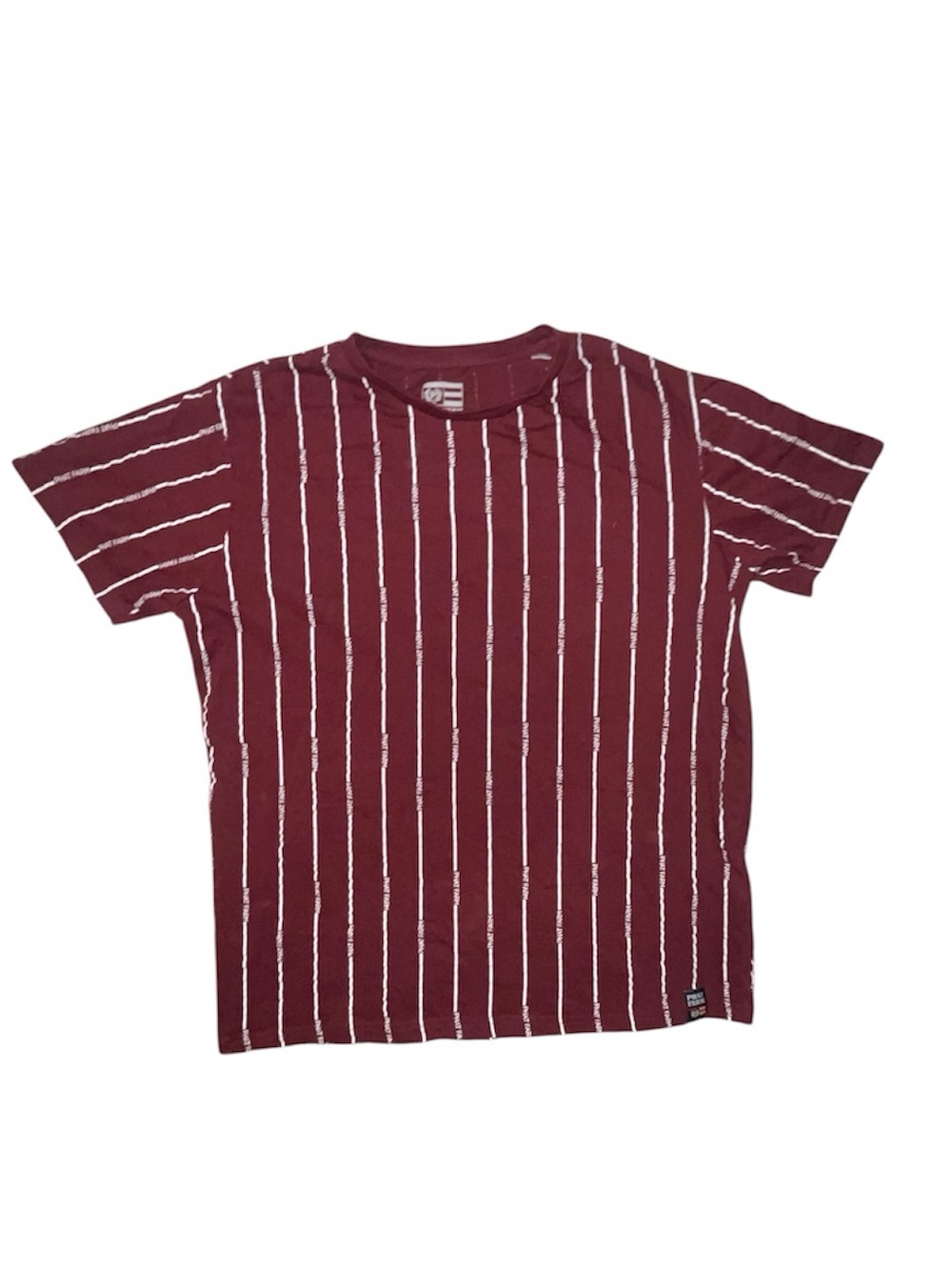 Y2K Phat Farm Red Striped Tshirt Size XL